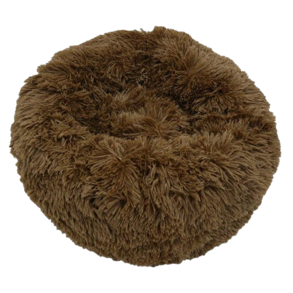 Premium Donut Shaped Plush Pet Bed With Soft Cushion Lumbar Support