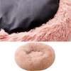 Premium Donut Shaped Plush Pet Bed With Soft Cushion Lumbar Support