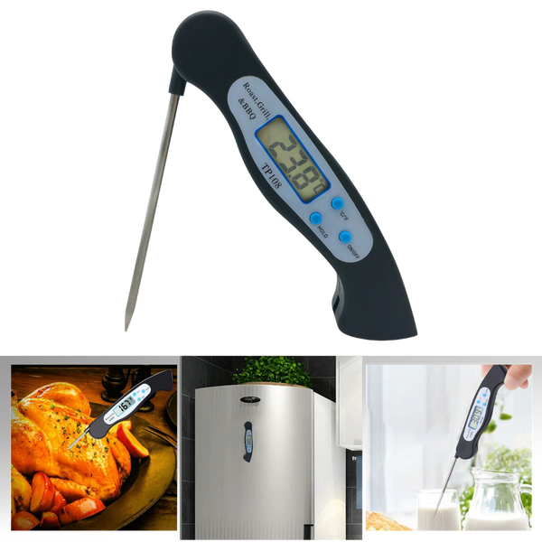 Foldable Instant Read Digital Food Thermometer For Perfect Doneness