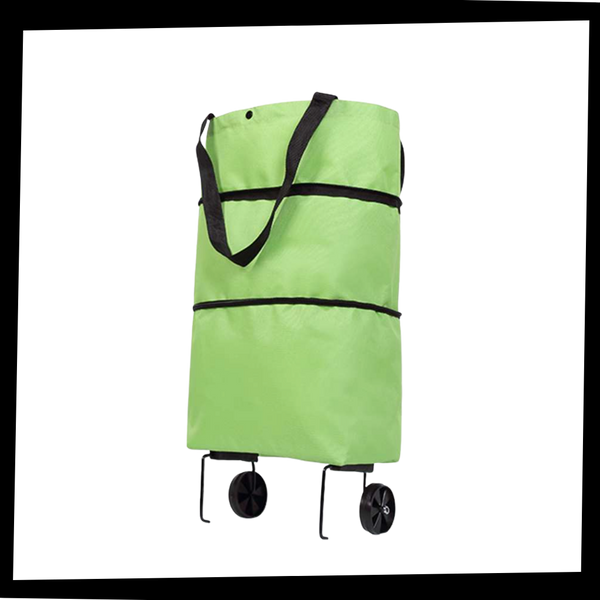 Expandable Trolley Tote For Groceries, 30L, Waterproof And Durable