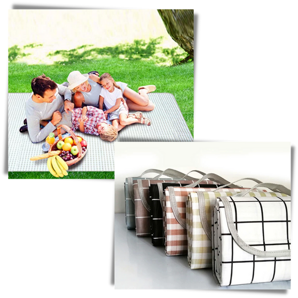 Waterproof Foldable Large Picnic Blanket With PVC Backing