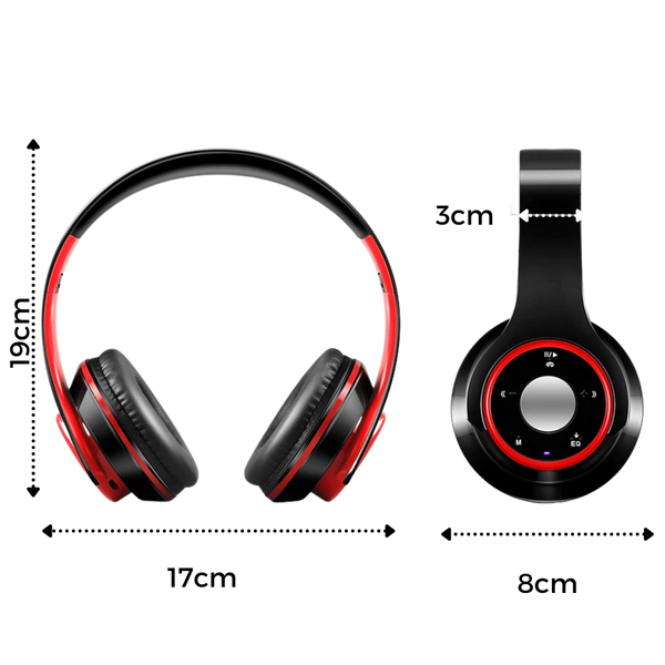 Foldable Bluetooth Headphones With Stereo Sound And Hands Free Calling