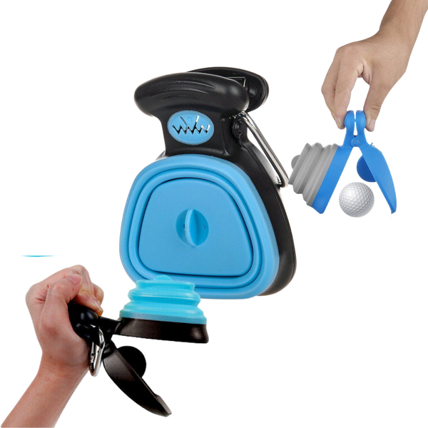 One Handed Foldable Poop Scoop With Bag Dispenser For Easy Cleanup