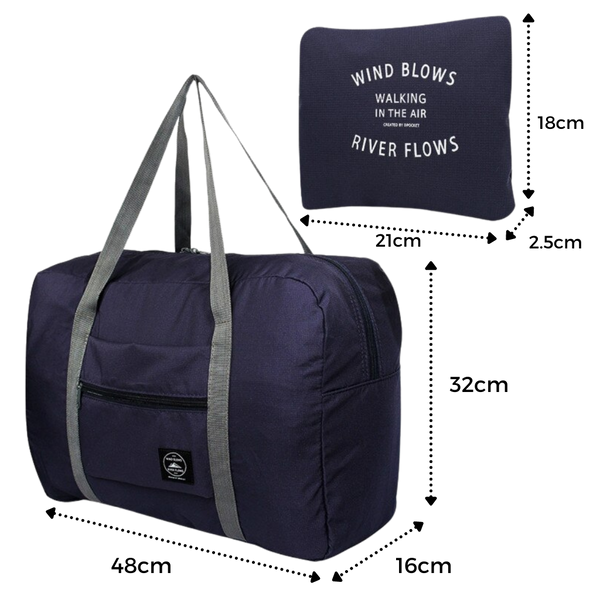 Waterproof Foldable Travel Bag With Large Capacity And Pockets