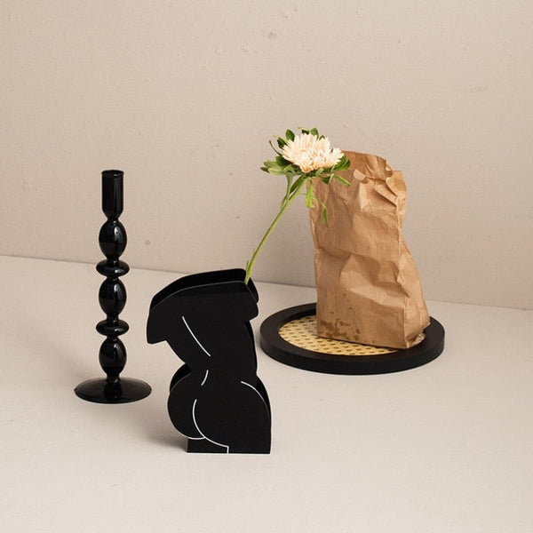 Foxy Contrast Acrylic Vase & Desktop Organizer