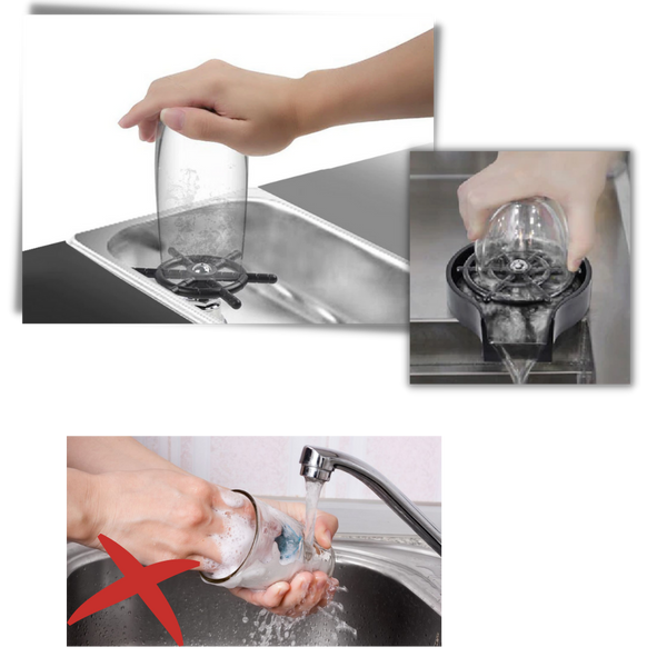 Automatic Glass Washer and Rinser for Fast High Pressure Cleaning