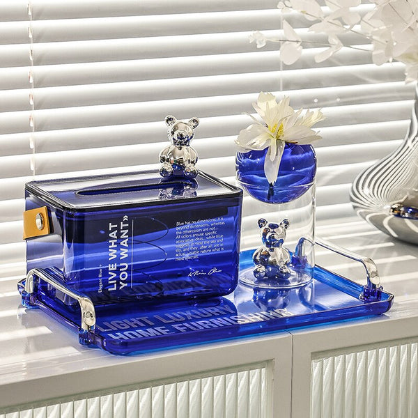 Galactic Bear Glass Vase