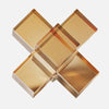 Geometric Square Crystal Cross Statue