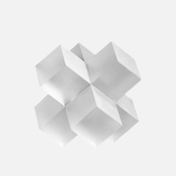 Geometric Square Crystal Cross Statue