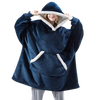 Oversized Blanket Hoodie With Plush Fleece Lining For All Day Warmth