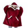 Oversized Blanket Hoodie With Plush Fleece Lining For All Day Warmth
