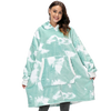 Oversized Blanket Hoodie With Plush Fleece Lining For All Day Warmth