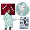 Oversized Blanket Hoodie With Plush Fleece Lining For All Day Warmth