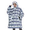 Oversized Blanket Hoodie With Plush Fleece Lining For All Day Warmth