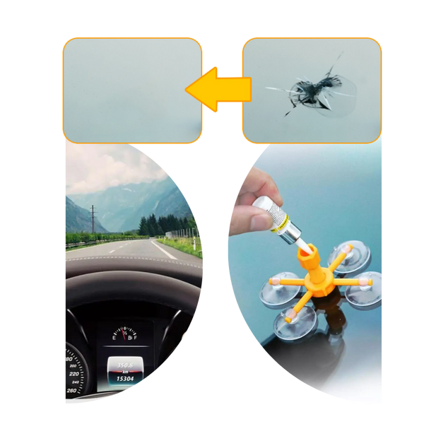Windshield Glass Repair Kit With Nano Technology For Long Lasting Results