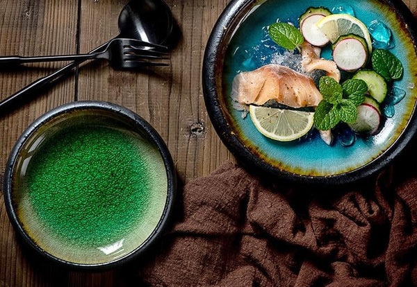 Glazed Shore Deep Dish Plate