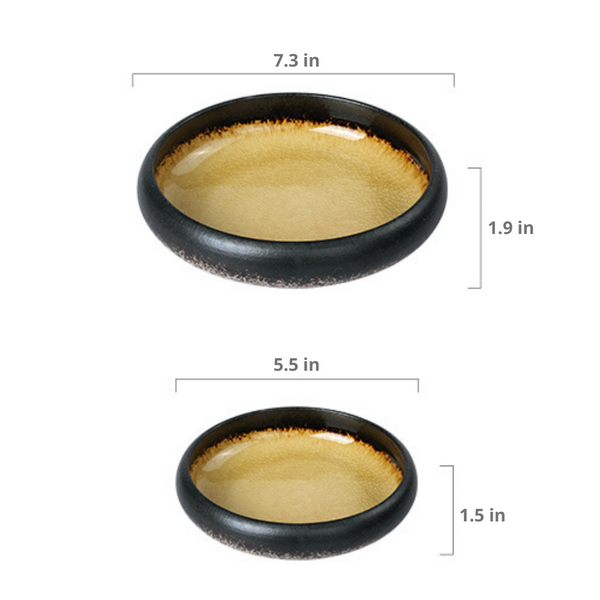 Glazed Shore Deep Dish Plate