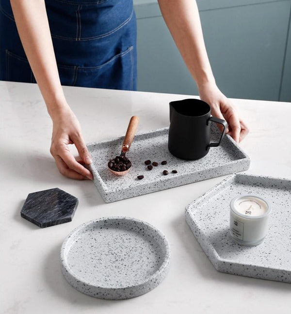 Granite Basic Shapes Decorative Trays