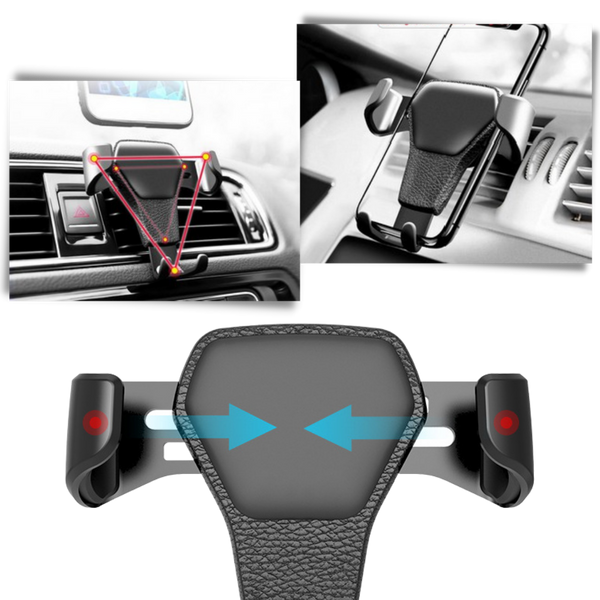 One Hand Phone Holder for Car Stable Viewing Anti Slip Grip
