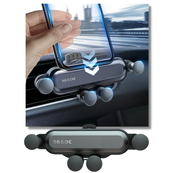 Auto-Lock Car Phone Holder With One Hand Operation And 360 Rotation