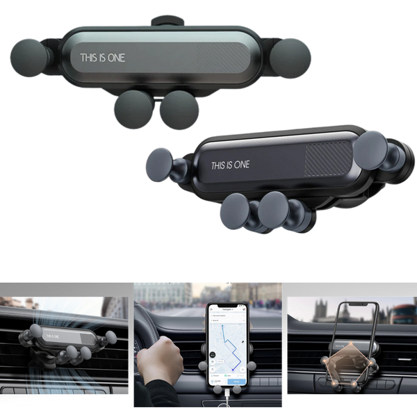 Auto-Lock Car Phone Holder With One Hand Operation And 360 Rotation