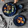 Blue Nebula 10 Piece Celestial Dinner Set Elegant Home Tableware