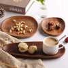 Natural Acacia Wood Serving Tray Set For Appetizers And Charcuterie Board