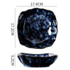Blue Nebula 10 Piece Celestial Dinner Set Elegant Home Tableware