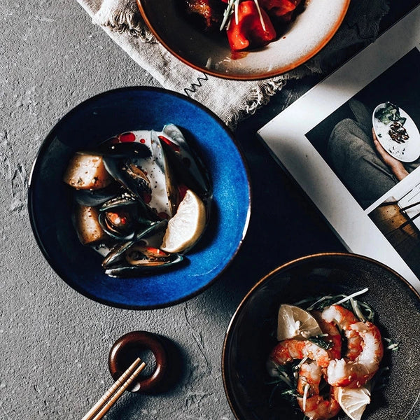 Ember Glaze Ceramic Noodle Bowl