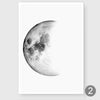 Elegant Moon Phase Canvas Wall Art Set For Home Living Room