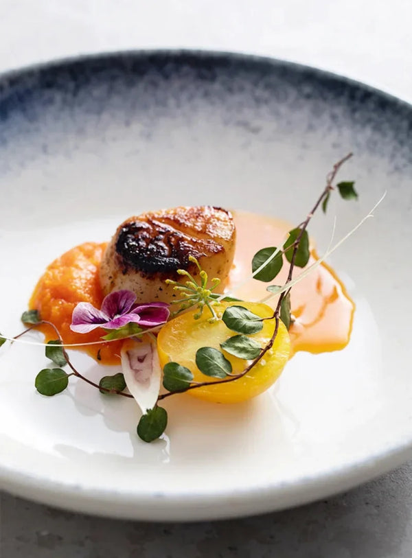 Coastal Rim Ceramic Plate