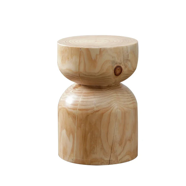 Handcrafted Premium Wood Stool For Rustic Home Accent Seating