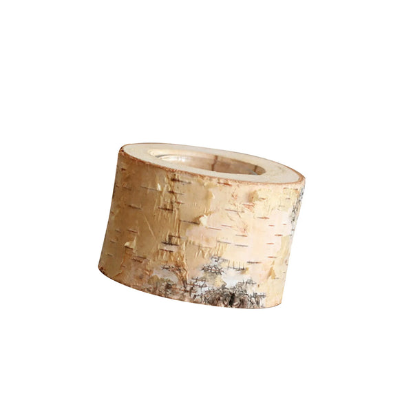 Premium Sustainable Birch Wood Candle Holder For Home Table Centerpiece