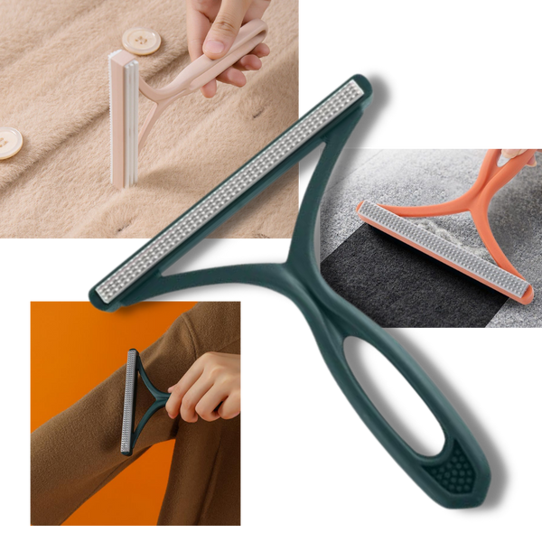 Dual-Sided Manual Hair Remover for Clothes and Pet Hair Removal