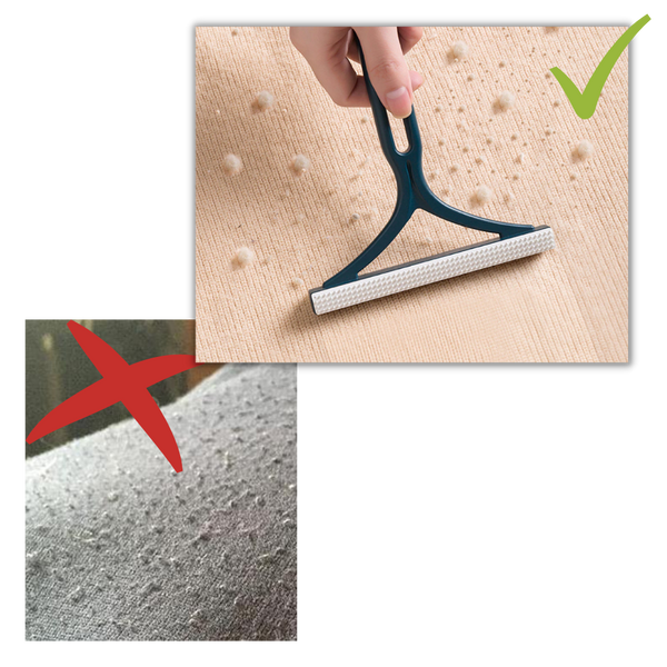 Dual-Sided Manual Hair Remover for Clothes and Pet Hair Removal