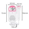 Fetal Heartbeat Monitor With LCD Display And Portable Design