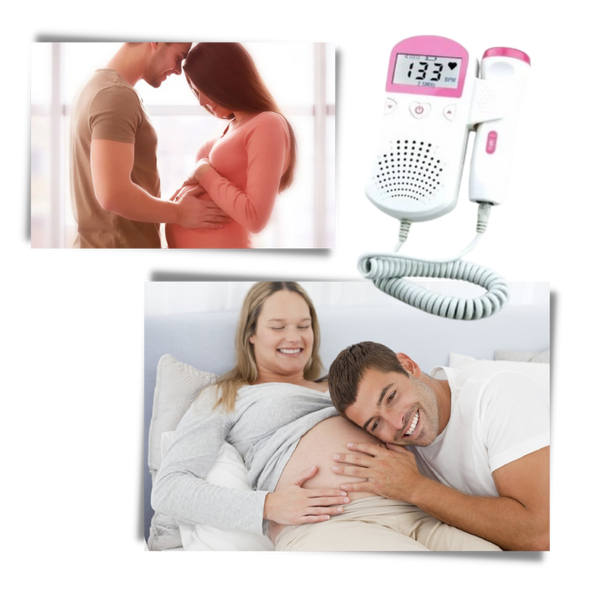 Fetal Heartbeat Monitor With LCD Display And Portable Design