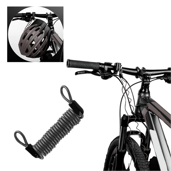 Protective Motorcycle Helmet Lock With Elastic Cable For Secure Parking