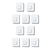 Adhesive Wall Hooks Pack For Damage-Free Hanging In Any Room