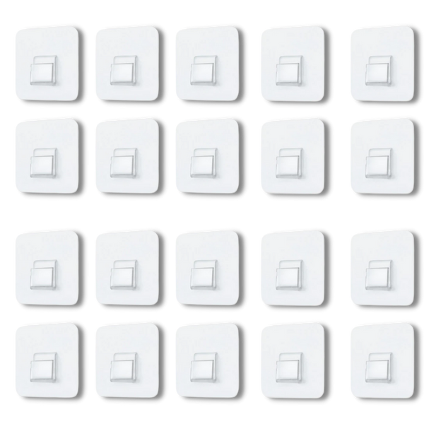 Adhesive Wall Hooks Pack For Damage-Free Hanging In Any Room
