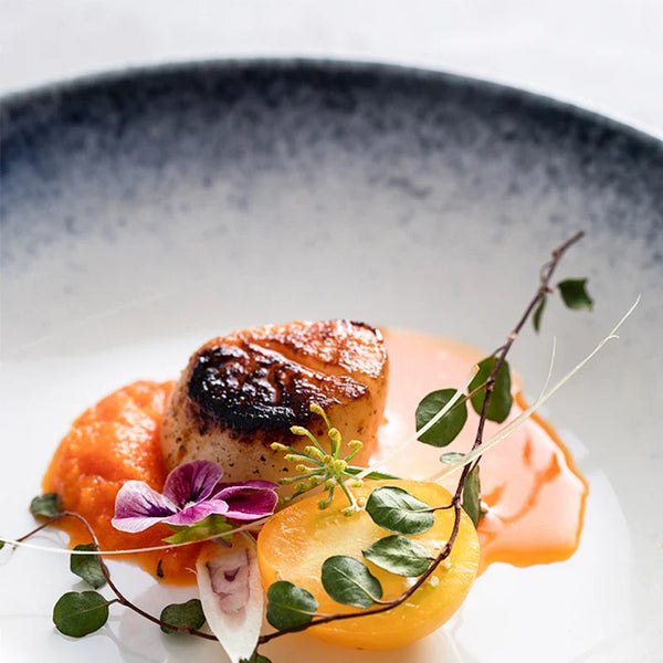 Coastal Rim Ceramic Plate