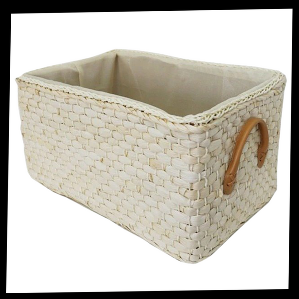 Eco Friendly Wicker Basket for Rustic Storage and Organization