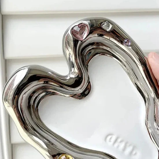 Heart of Chrome Mirror Tray