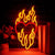 Heart on Fire Neon Light