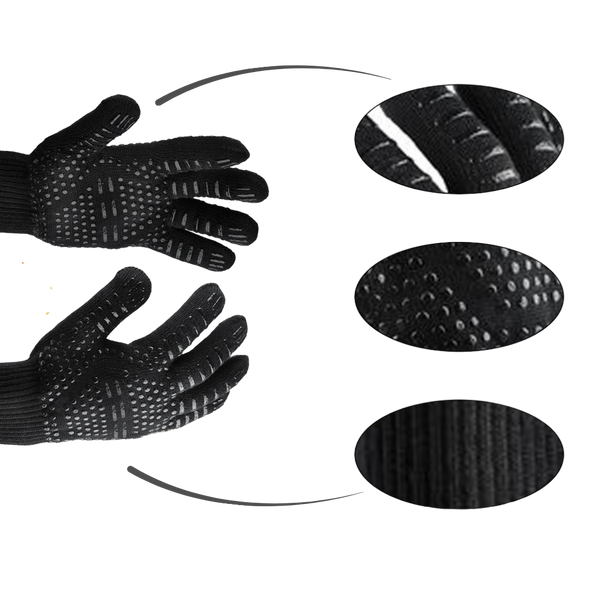 Heat Resistant BBQ Gloves For Extreme Grilling Protection