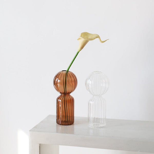 In Leaf Rigged Glass Accent Vases