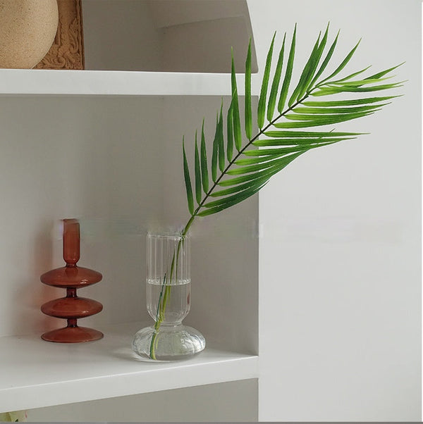 In Leaf Rigged Glass Accent Vases