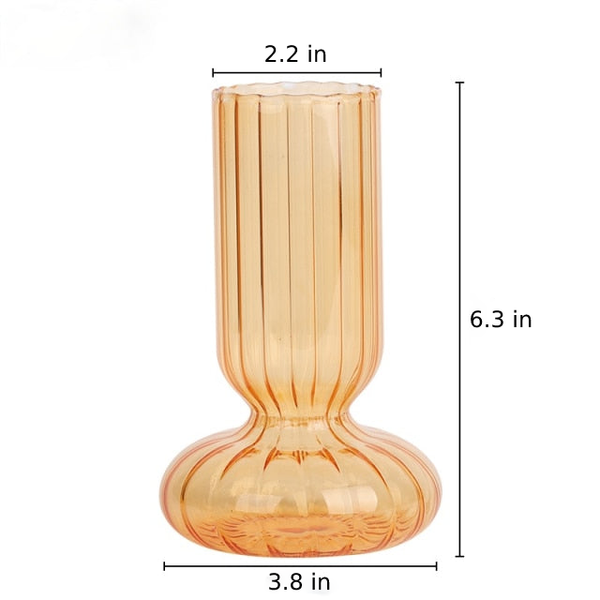 In Leaf Rigged Glass Accent Vases