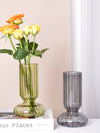 In Leaf Rigged Glass Accent Vases