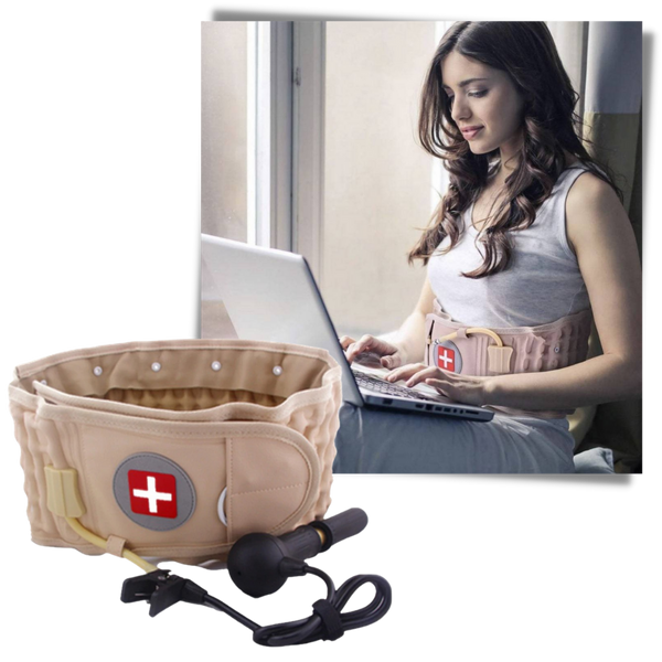 Breathable Inflatable Lumbar Decompression Belt For Pain Relief